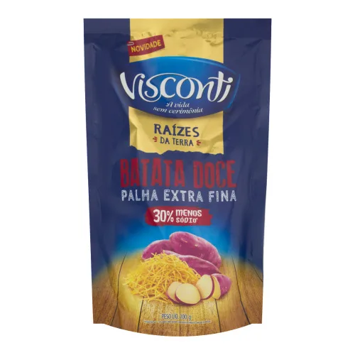 Batata Doce Palha Extrafina Visconti Pacote 100g - VISCONTI - Mercearia