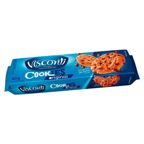 Biscoito Cookies Original 60g Visconti - VISCONTI - Mercearia