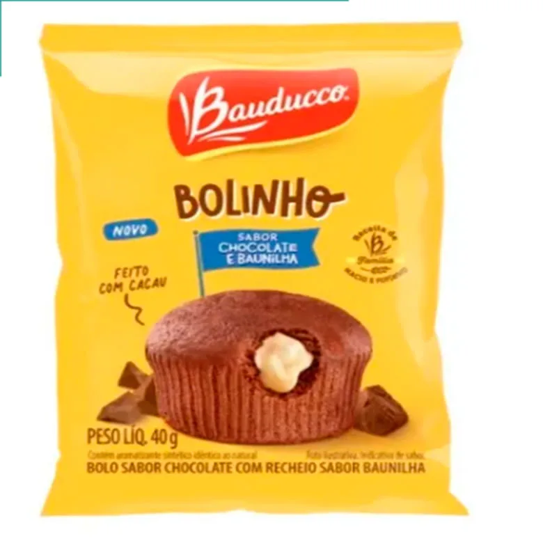 BOLINHO BAUDUCCO 40G CHOC/BAUN - Bauducco - Alimentos
