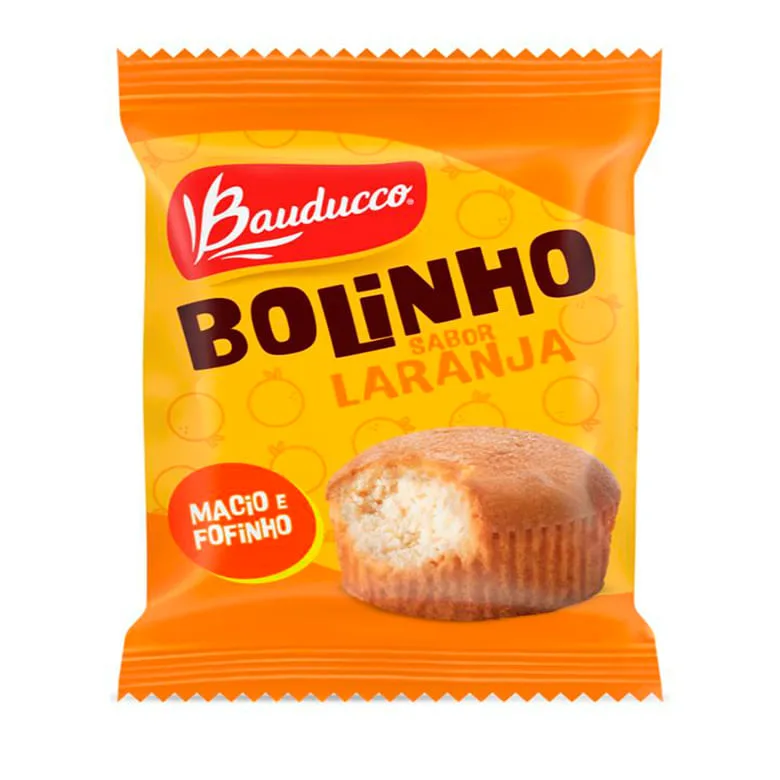 Bolo Bauducco Bolinho Laranja 40g - Bauducco - Padaria