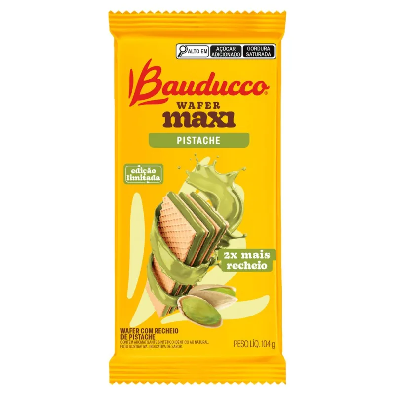 Waffer de pistache - Bauducco - Mercearia