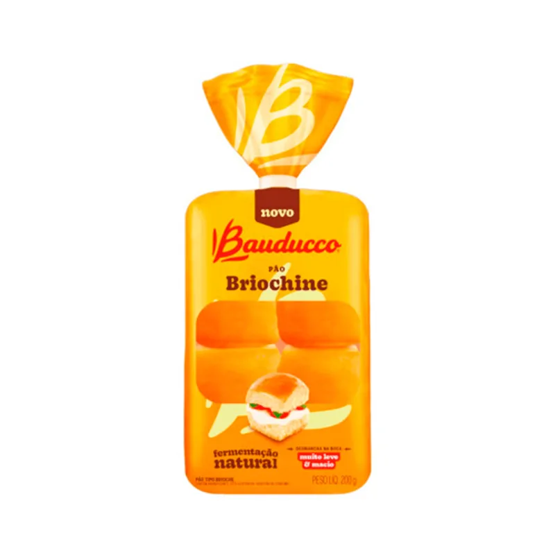 Pão Briochine Levemente Adocicado Bauducco 200g Fermentação Natural 4321739 - PAO BRIOCHINE 200G BAUDUCCO