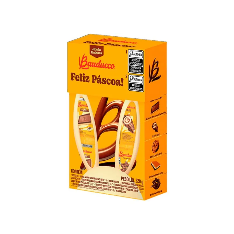 Kit Bauducco Cesta Páscoa 220g