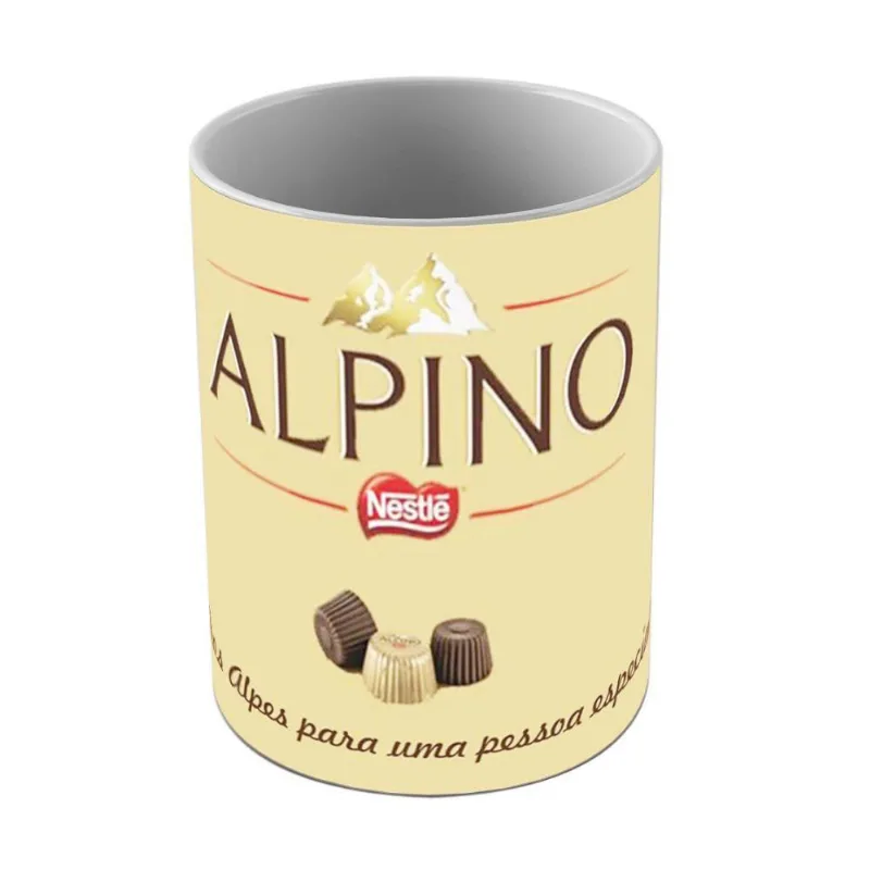 Caneca De Porcelana Páscoa Alpino