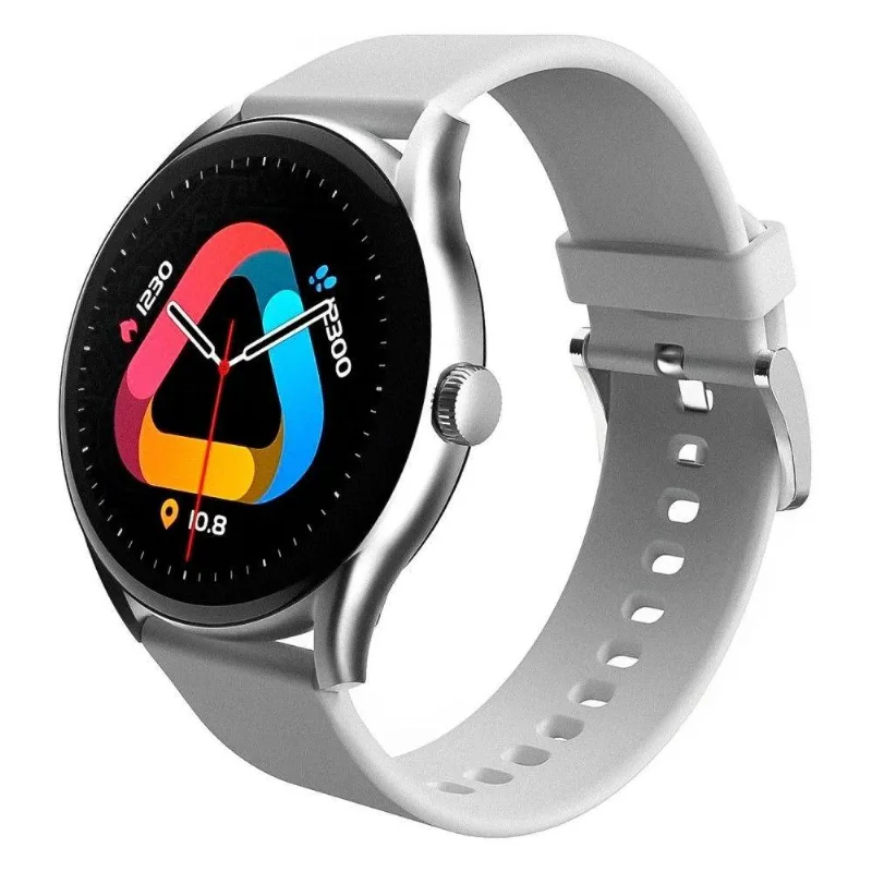 Smartwatch Qcy Gt Wa23s8a Tela 1.3 Amoled Com Monitoramento De Saúde Bateria 240h Cinza