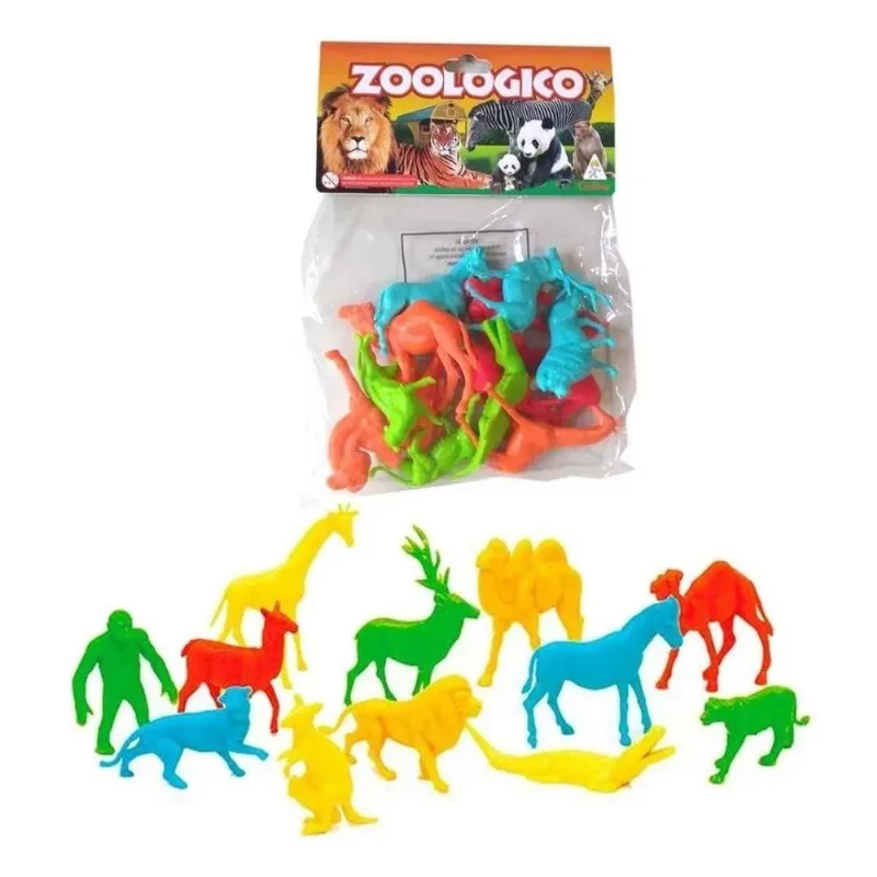 Zoológico Figuras Coloridas Saco Guliver