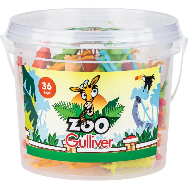 MINIATURA COLECIONAVEL ZOO BALDE 36PCS - Gulliver - Utilidades Domesticas