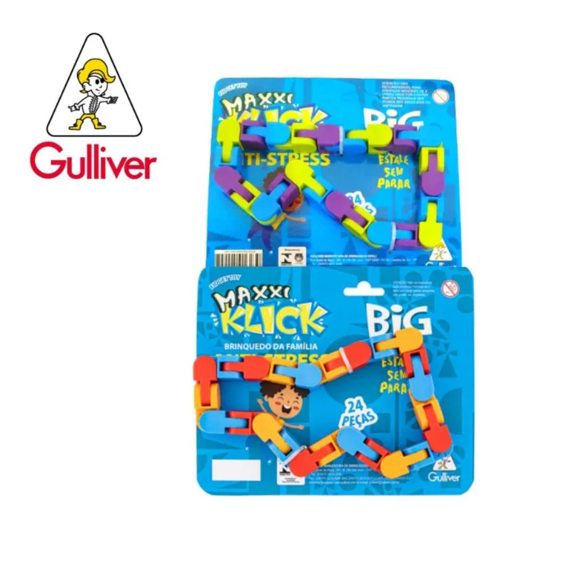 Maxxi Klick Big Klicks Cartela com 24 Peças Gulliver