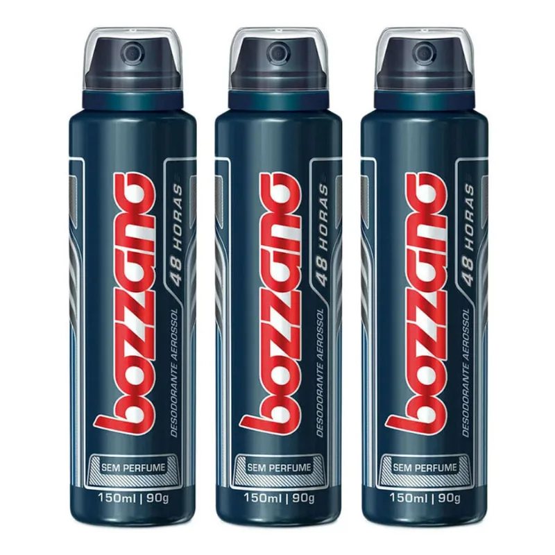 Desodorante Aerosol Bozzano Sem Perfume 90ml 3 Unidades