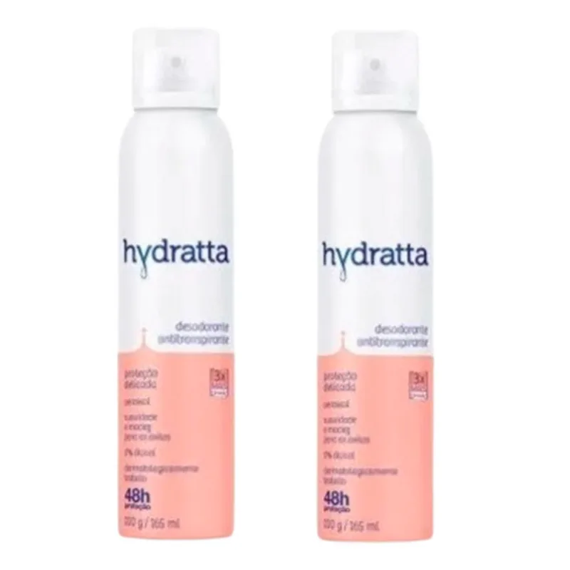 Kit Desodorante Aerosol Hydratta Proteção Fresca 2 Unidades