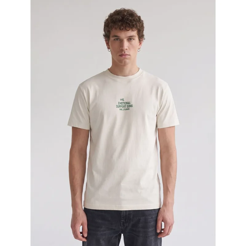 Camiseta estampa emotional support song Off white GG
