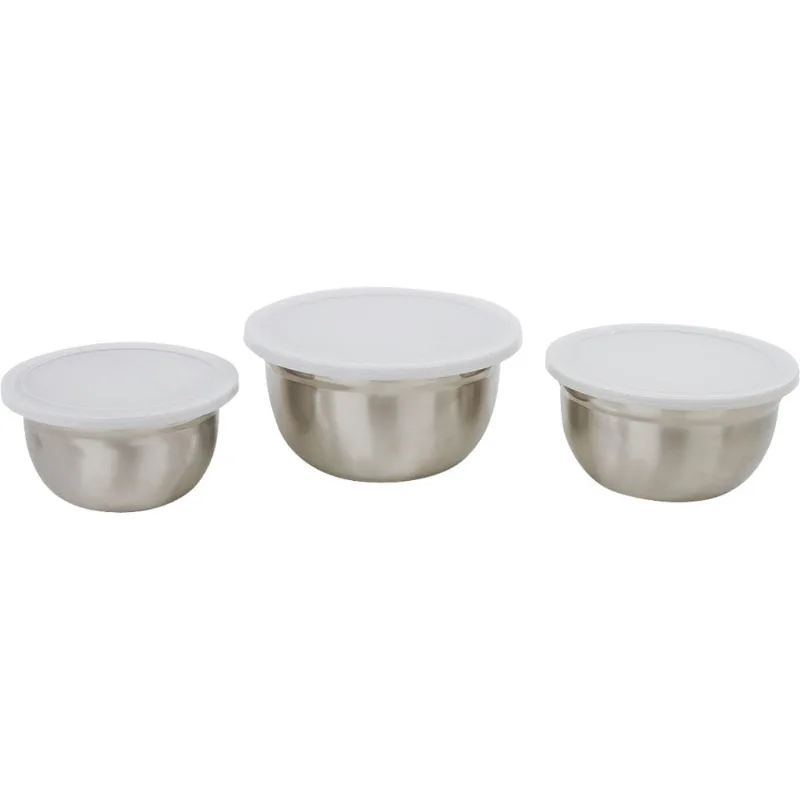 Conjunto de 3 Potes Inox Cazza
