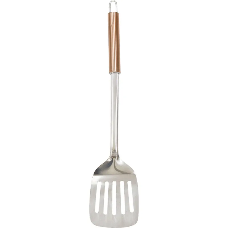 Espátula Vazada Inox com Cabo Plástico Cazza