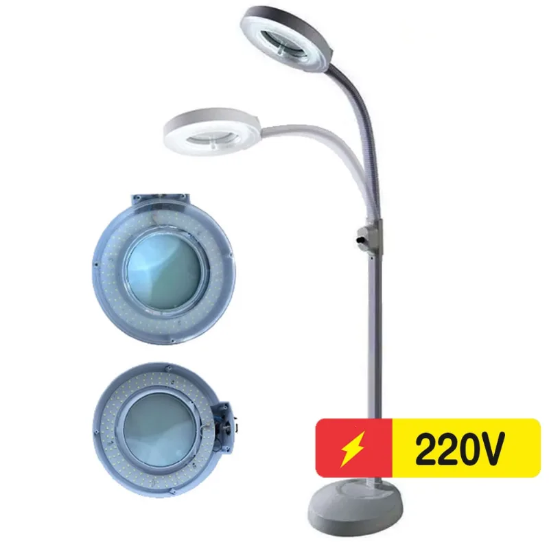 Lupa Luminária 5x 120 Led Smd Tripé Estética Depilacao 24w 220V - GT725