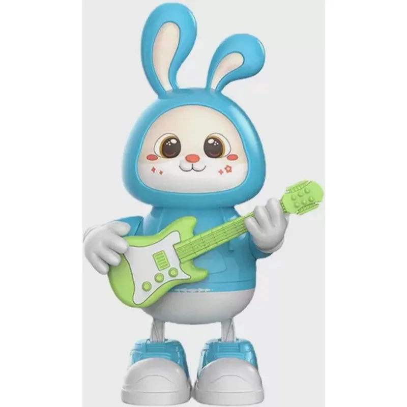 Brinquedo Coelho Guitarrista Dançarino Com Músicas E Luzes Led az