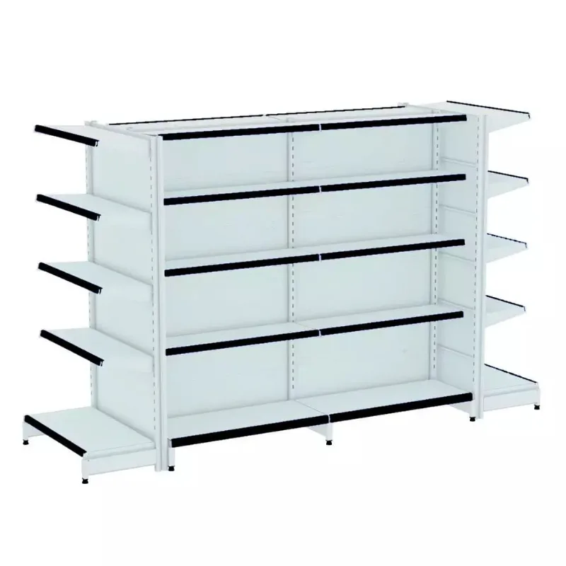 Gondola Centro 170 Fit Ate 2 Metros 2 Ponta Branco 30b Pe Preto
