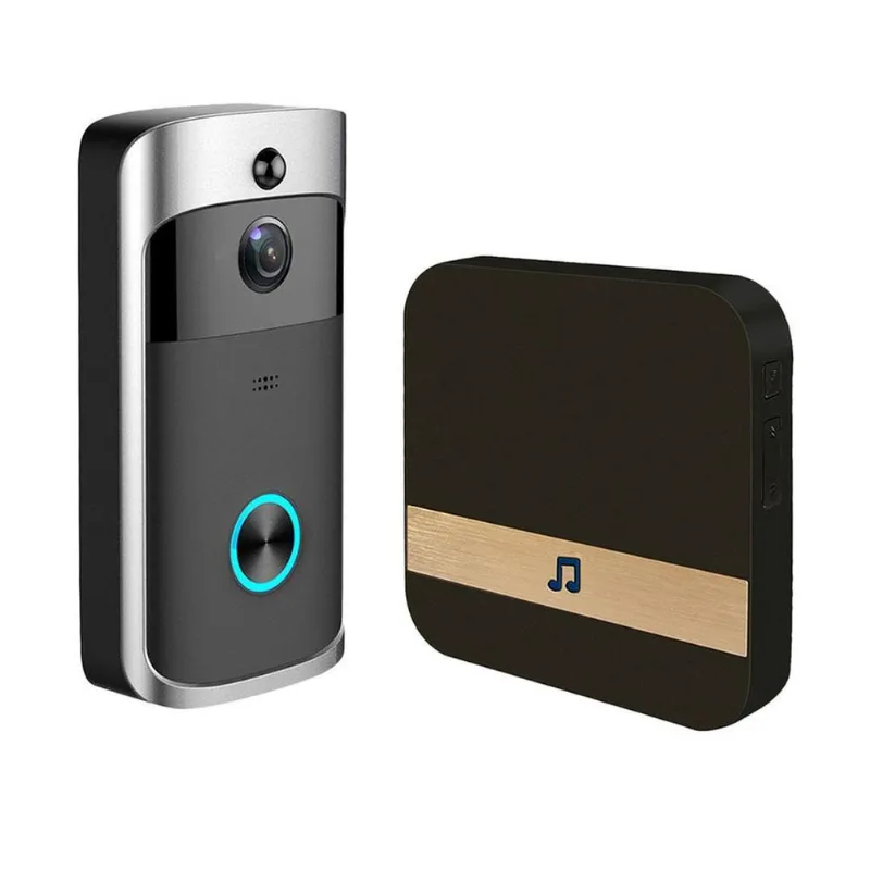 Campainha De Vídeo Wi-fi Sem Fio 2-way Chime Security Talk