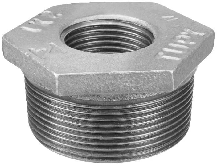 Bucha de redução ferro galvanizado 3/8" x 1/4" BSP 120162333 - TUPY - TUPY