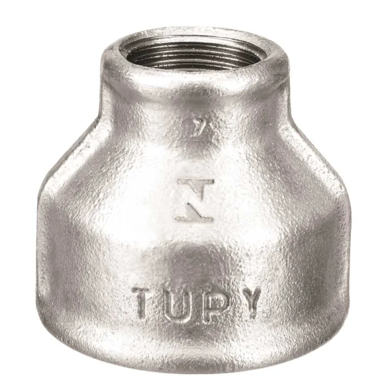 Luva de Redução Galvanizada 1x3/4" BSP 123263333 - Tupy - TUPY - Mangueiras