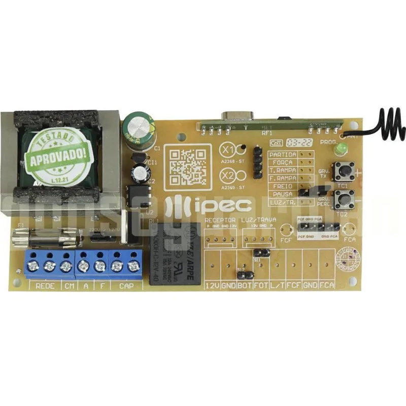 Placa Central Motor Portão Ipec Ppa Rcg Peccinin Seg Omega