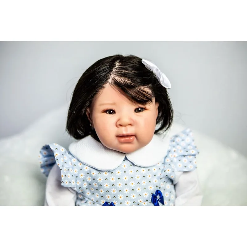 Bebê Reborn Menina Boneca Corpo Tecido Fio a Fio