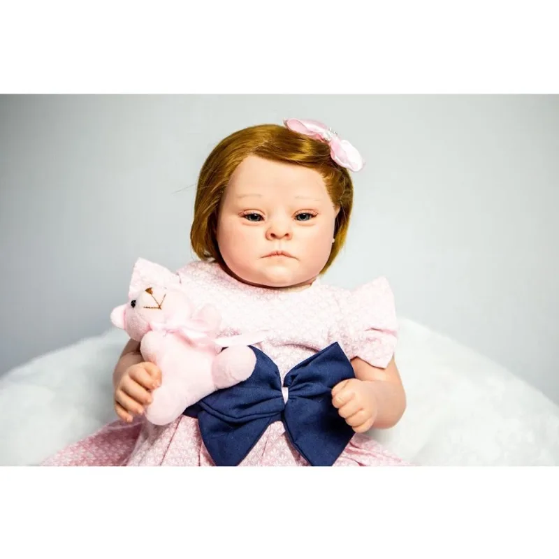 Bebê Reborn Menina Realista Fio a Fio Síndrome de Down
