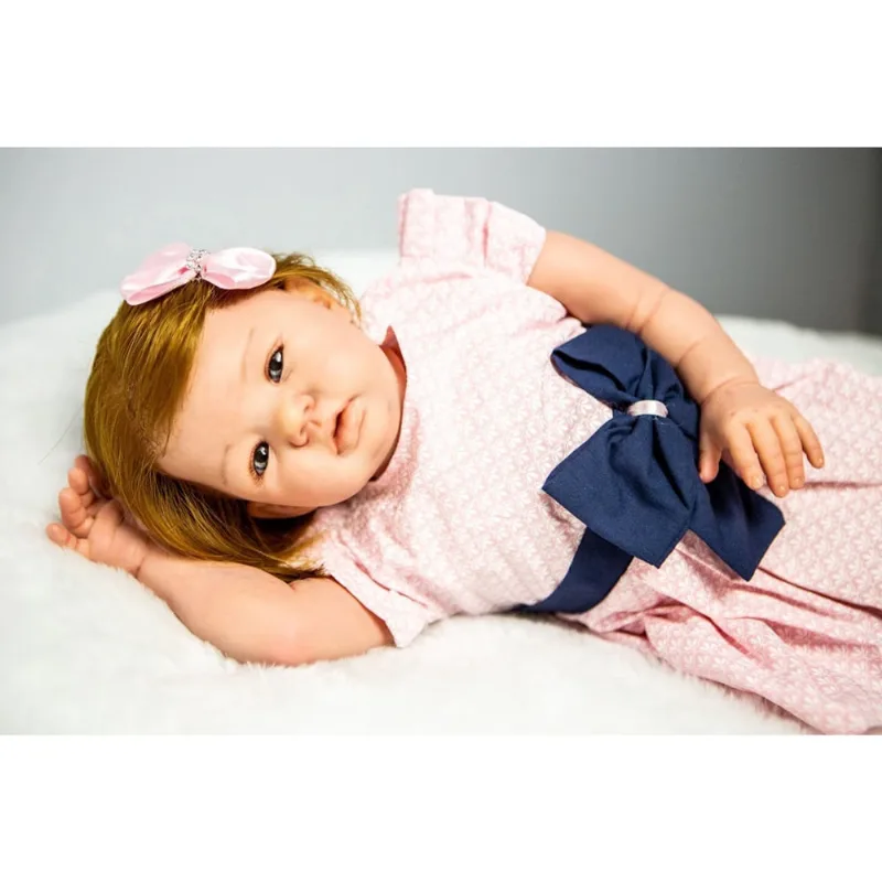 Bebê Boneca Reborn Menina Fio a Fio Princesa