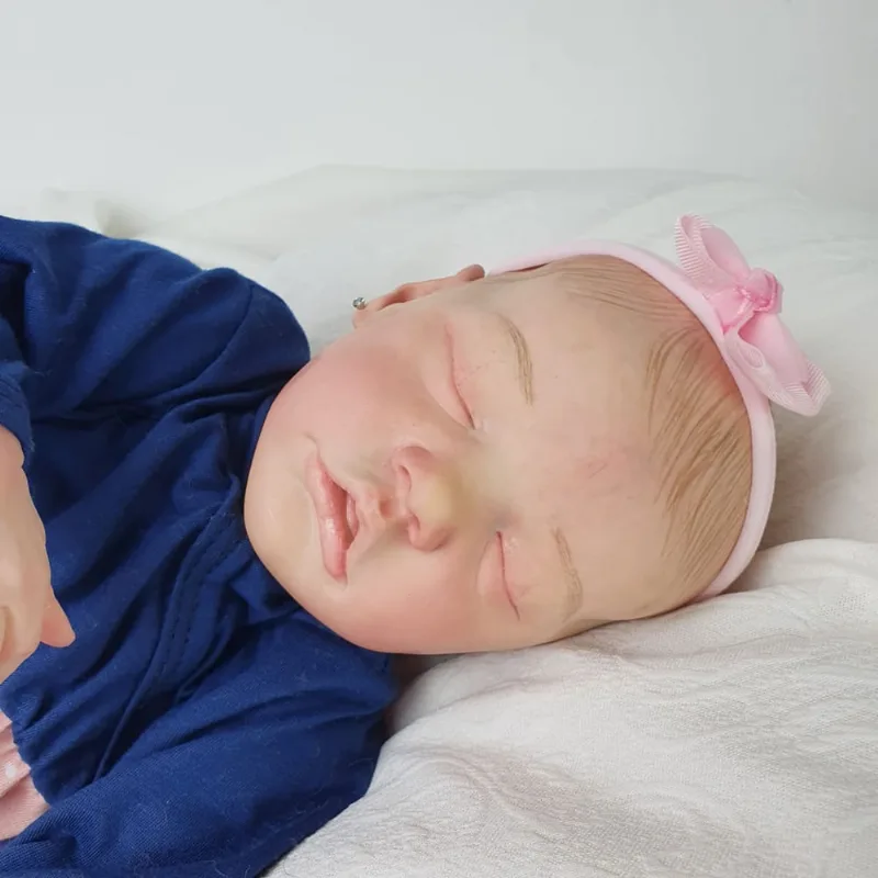 Bebê Reborn Olhos Fechados Pronta Entrega + Bolsa