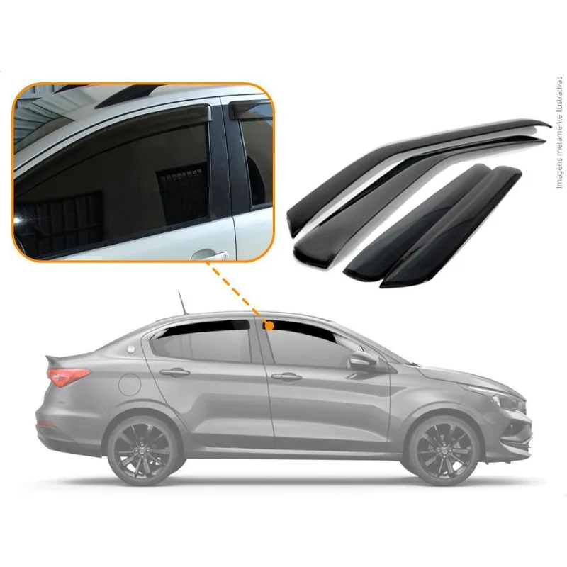 Calha De Chuva Novo Fiat Cronos 2018 2019 2020 2021