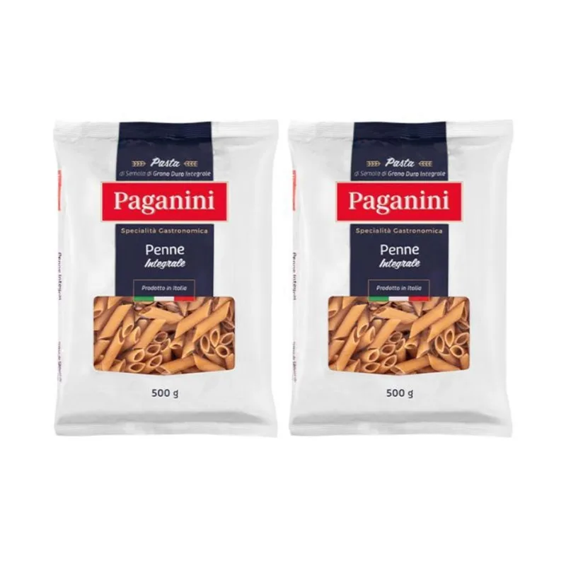 Kit 2X: Macarrão Penne Integral Paganini 500G