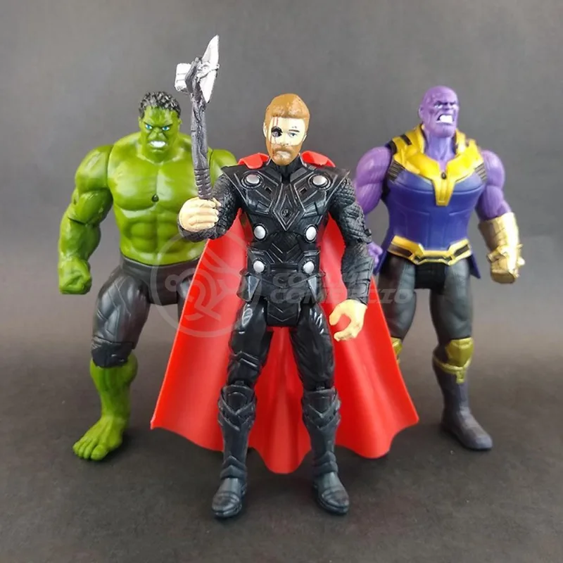 Kit 4Pcs Boneco Articulado 17Cm Vingadores End Game Large 24