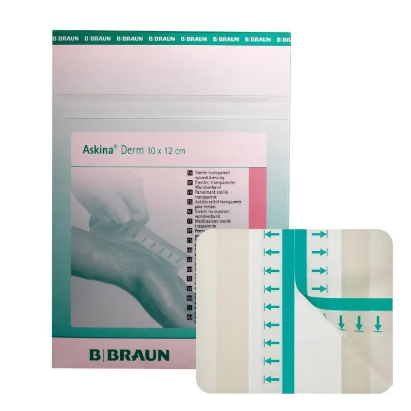 Kit 9 Curativos Bbraun Askina Derm 10x12cm