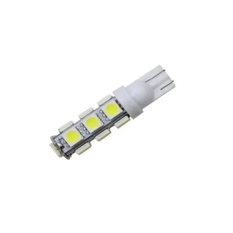 Kit 10 Lampada T10 13 Led Branca Pingo Luz 5050