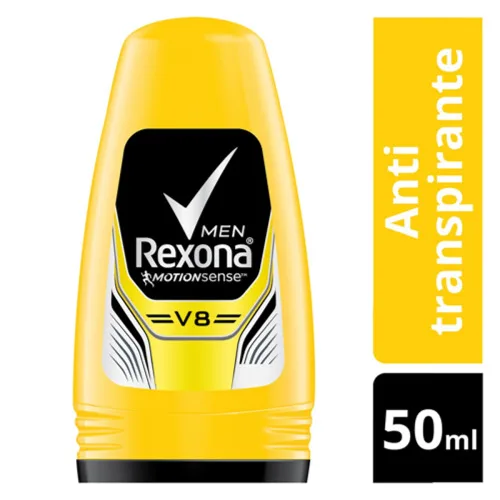 Desodorante Roll On V8 Masculino 50ml Rexona - REXONA - Higiene E Beleza