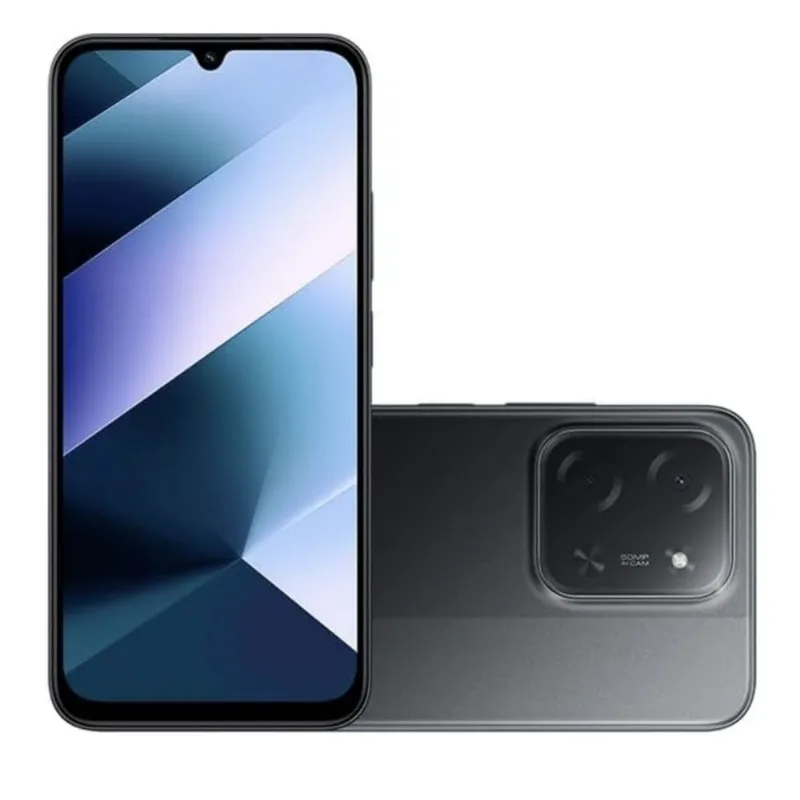 Smartphone Xiaomi Poco C85 4G 8GB RAM 256GB Preto Tela IPS LCD 6,9" 120Hz Câmera 50MP NFC Bateria 6000mAh