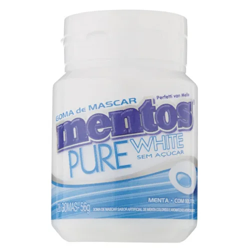Mentos Pure White Menta - MENTOS - Mercearia