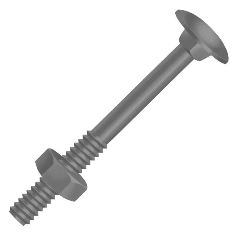 Parafuso Francês Com Porca Sextavada 5/8"x8" Polido Ciser (20 Peças)