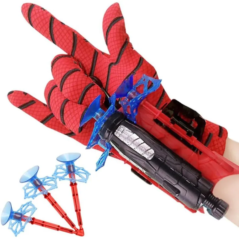 Atirador De Teia Com Luvas De Aranha De Brinquedo Para Crianças