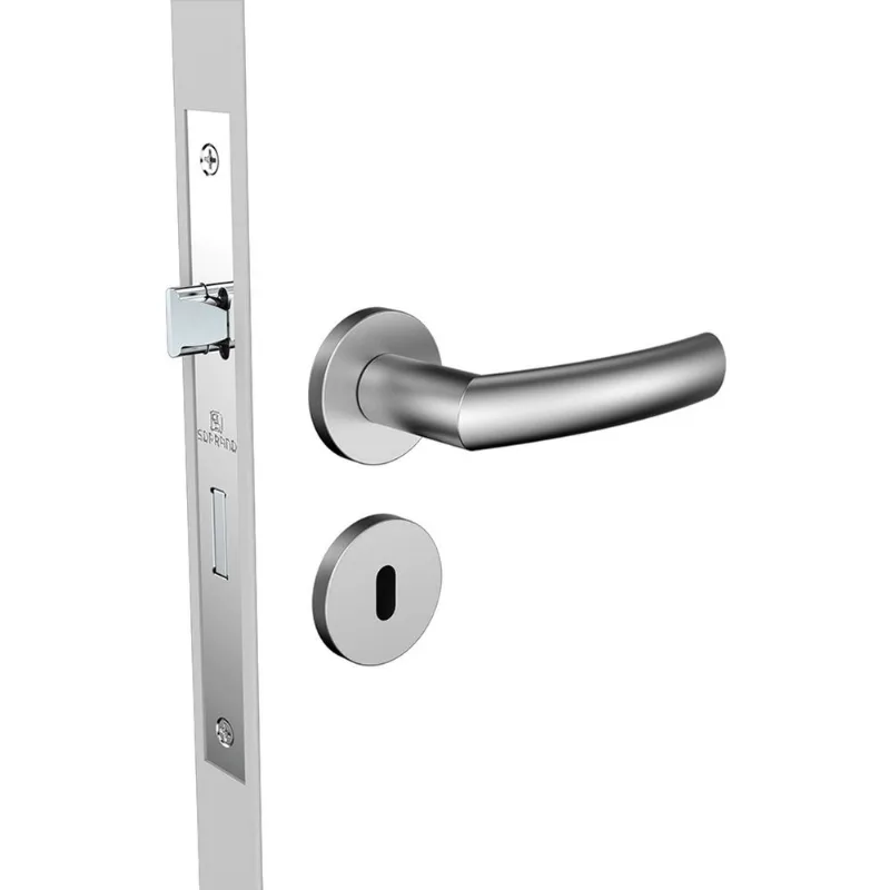 Fechadura Redonda Interna Jurerê Soprano Inox Escovado 40mm - SOPRANO