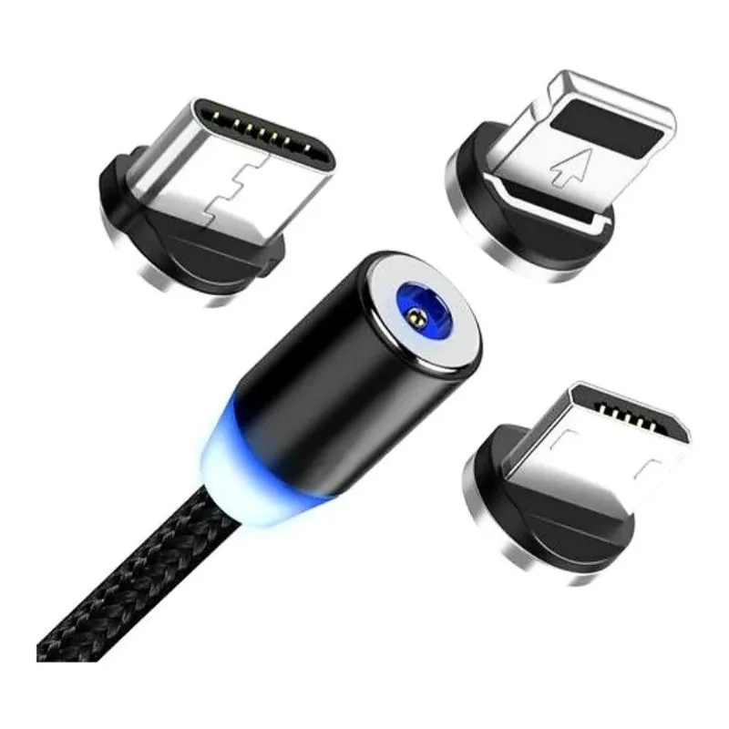 Cabo Celular Magnético Usb Carregamento 3 em 1