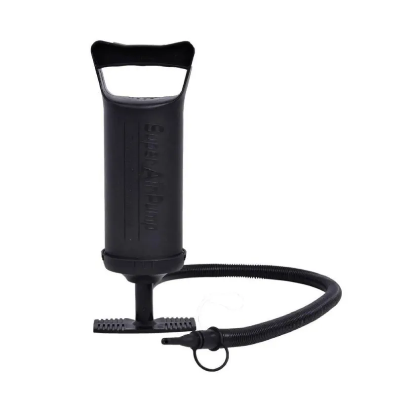 Bomba de Ar Manual 30cm Multiuso para Inflar Boias Colchões e Bolas Preto Wellmix - WELLMIX - Esporte E Lazer
