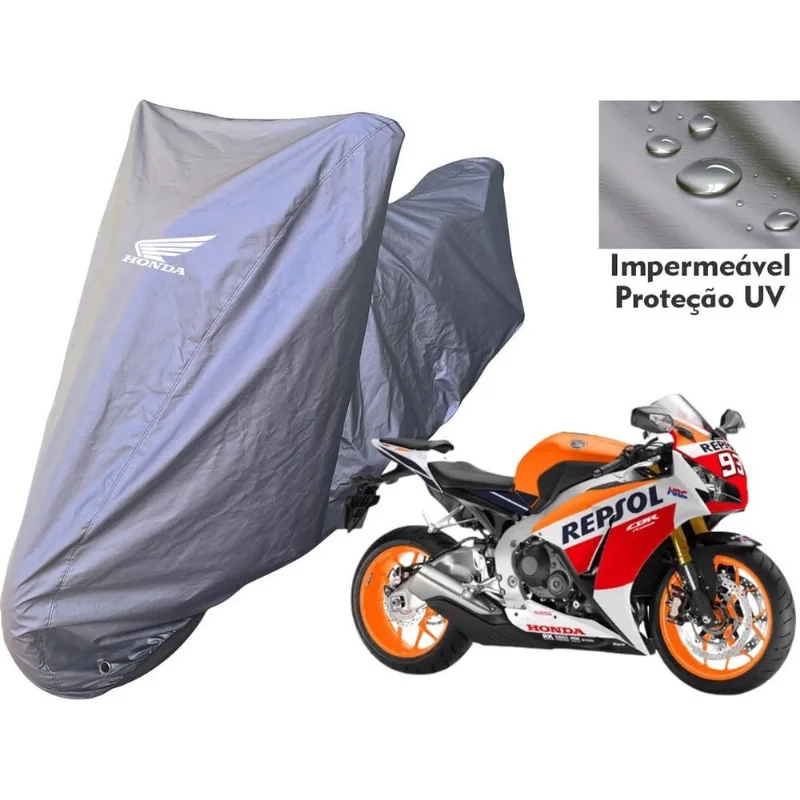 Capa Moto Honda cbr 1000RR Repsol Impermeável Tecido Anti-UV