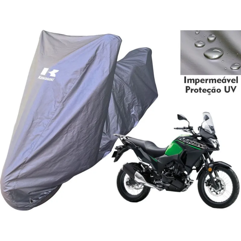 Capa Motocicleta Kawasaki Versys-X 300 De Tecido Impermeável