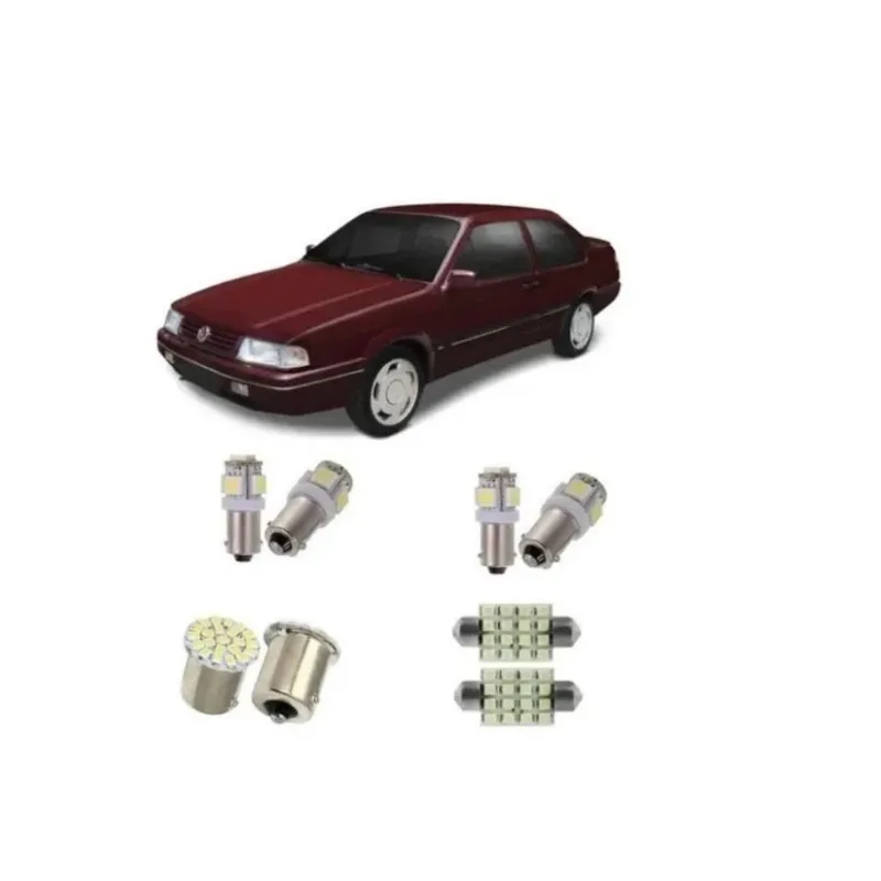 Kit Completo Lâmpadas Santana 82 á 97 Teto Placa Ré Farolete