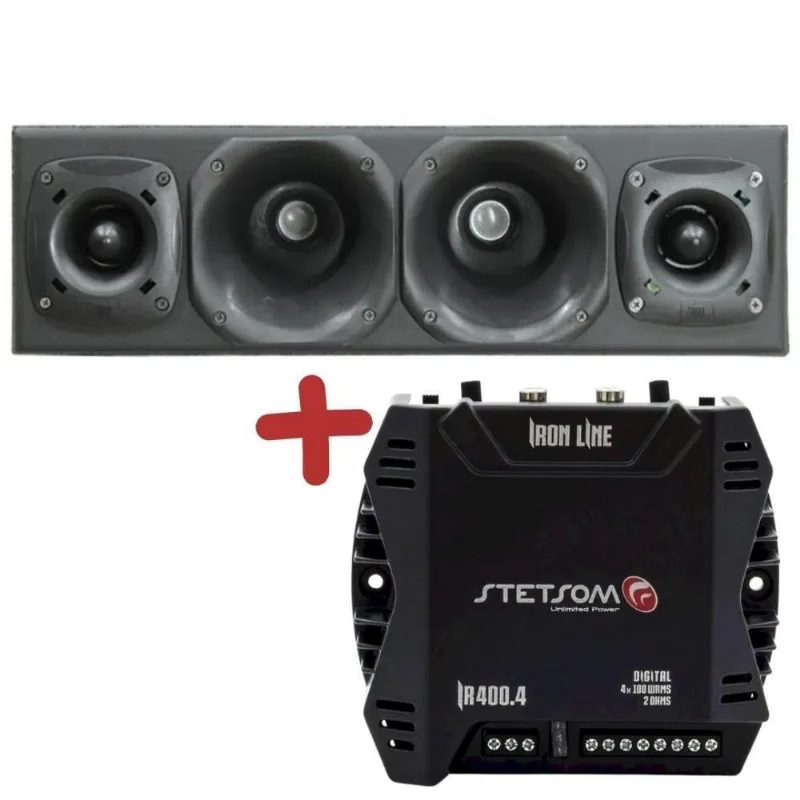 Corneteira Jbl 2 Drivers D250-x + 2 Tweeters St200 + Ir400.4