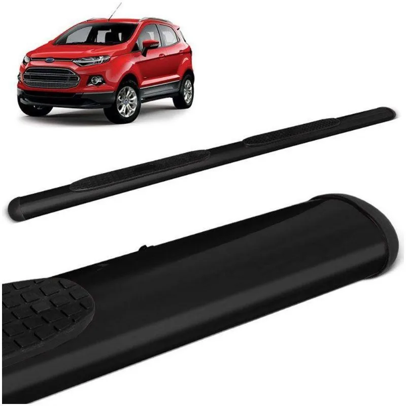 Estribo Lateral Oval Ecosport 2013 A 2021 Oblongo Preto