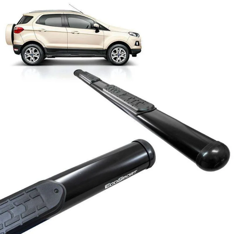 Estribo Lateral Ecosport 2013 A 2021 Oval Preto Vf