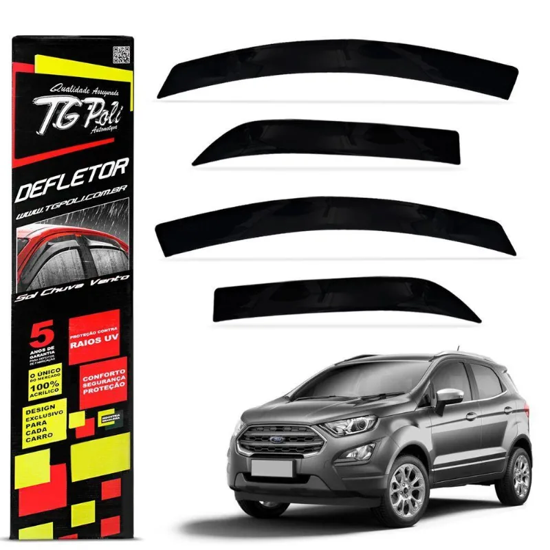 Calha De Chuva Ecosport 2013 A 2021 Defletor Fume Tgpoli