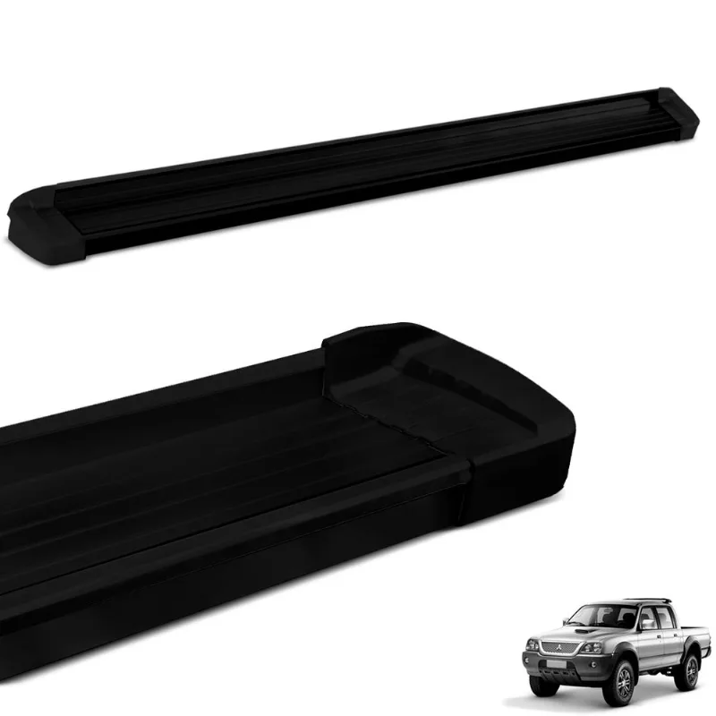 Estribo Lateral L200 Sport 2004 a 2012 G3 Aluminio Preto Bepo