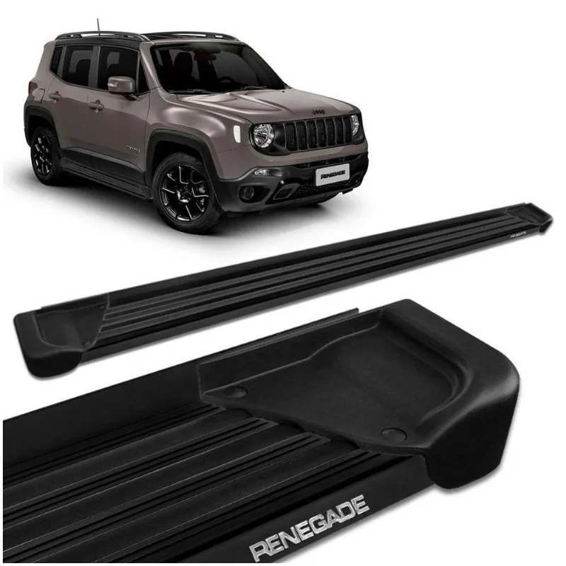 Estribo Lateral Renegade 2016 A 2018 Preto Antiderrapante A1